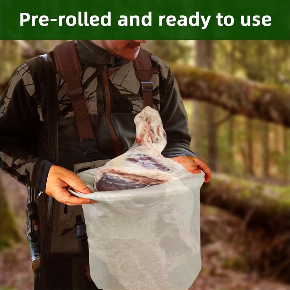 Game Bag Meat Hunting - أكياس صيد اللحوم AB09، مجموعة من
