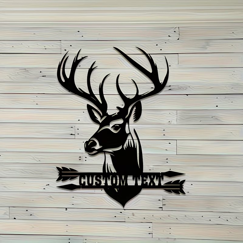 Hunting Outdoor Christmas Decorations - لوحة جدارية معدنية مخصصة على شكل