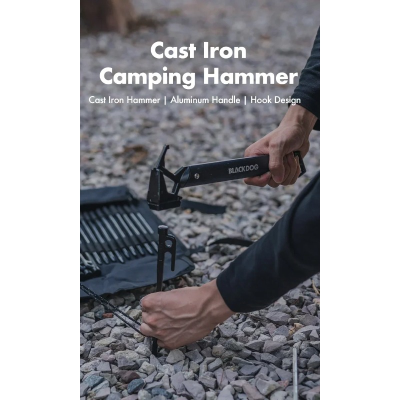 Hunting Camp Outdoor Supplies - مطرقة التخييم BLACKDOG أداة النجاة خفيفة
