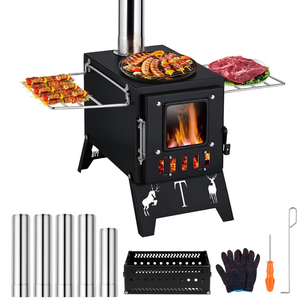 Outdoor Hunting Heater - موقد خشبي محمول قابل للطي للاستخدام
