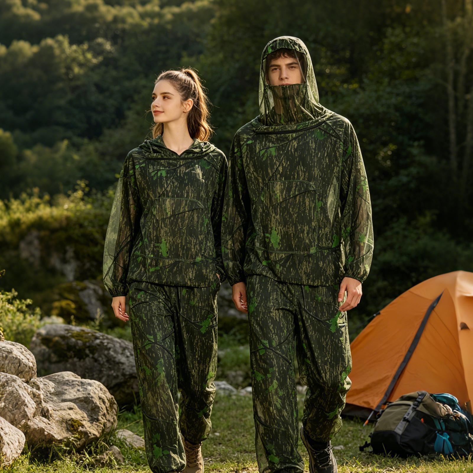 بدلة صيد للرجال مقاومة للحشرات - مراجعة Outdoor Hunting Outfit وسعره