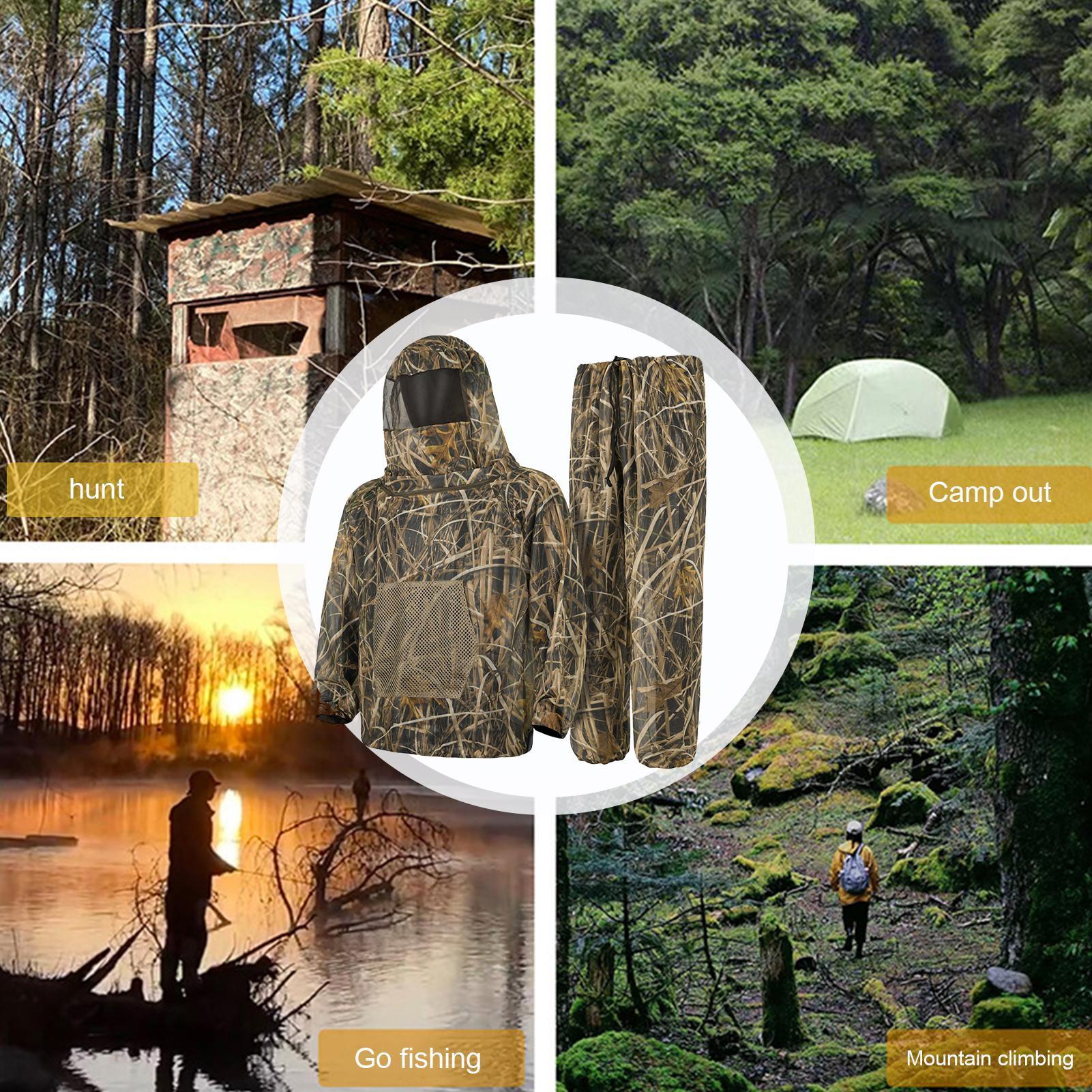 بدلة صيد للرجال مقاومة للحشرات - مراجعة Outdoor Hunting Outfit وسعره
