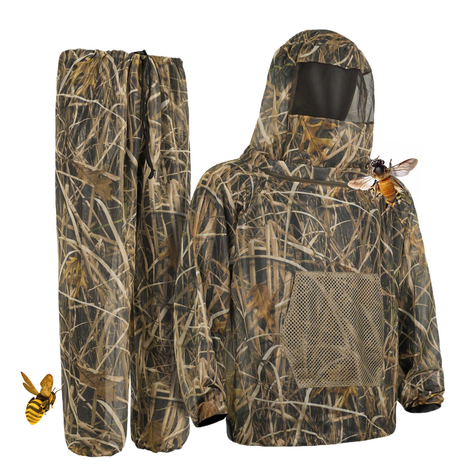 بدلة صيد مقاومة للحشرات مع غطا - مراجعة Outdoor Hunting Outfit وسعره
