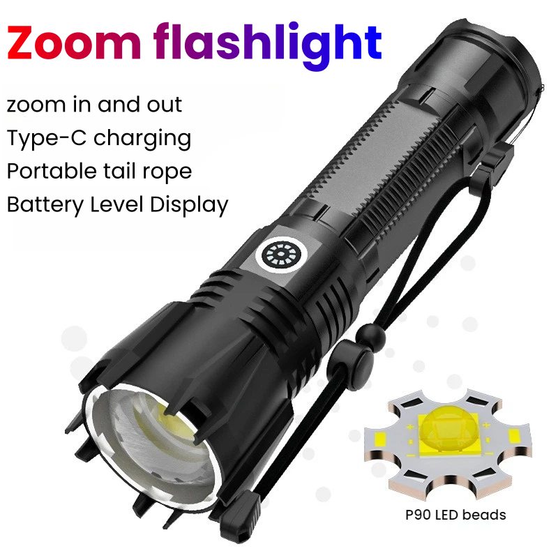 مصباح يدوي LED عالي القدرة P90 - مراجعة Hunting Outdoor وسعره