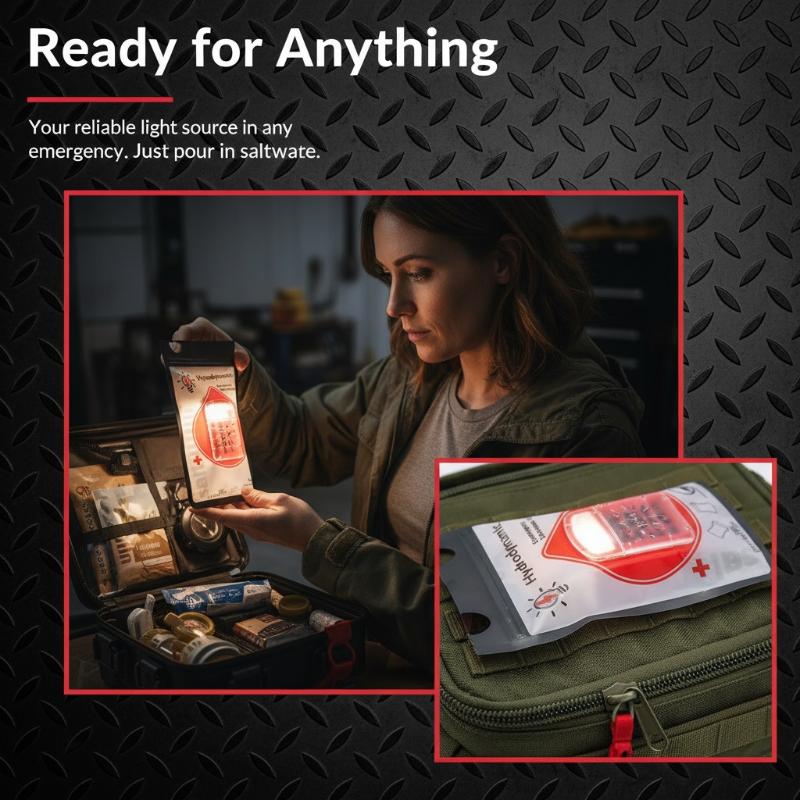 مصباح طوارئ محمول يعمل بالماء  - مراجعة Field Dressing Kit وسعره