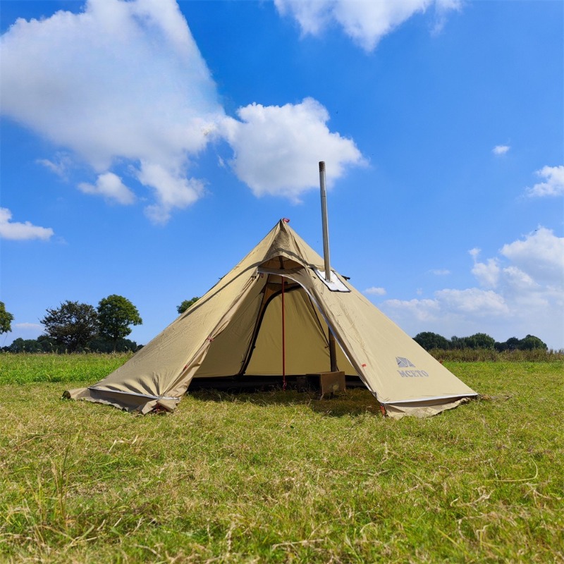 الشتاء التخييم خيمة الهرم الكب - مراجعة Hunting Camp Outdoor Supplies وسعره