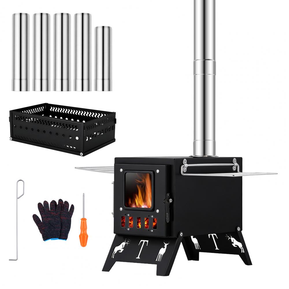 موقد خشبي محمول قابل للطي للاس - مراجعة Outdoor Hunting Heater وسعره