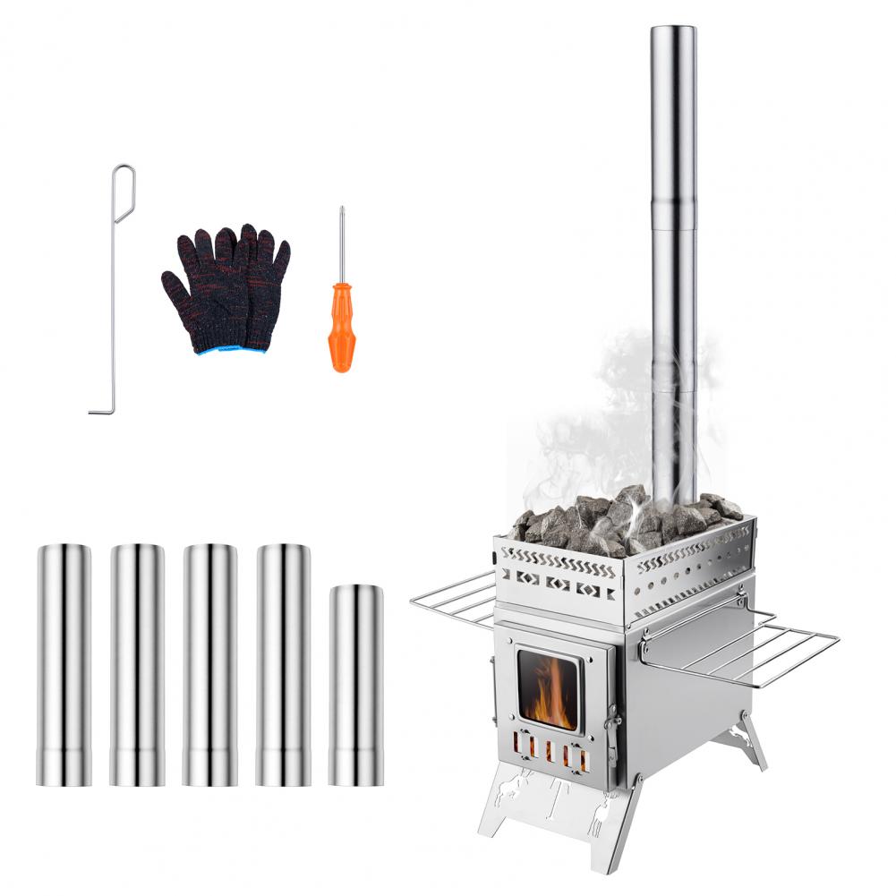 موقد خشبي محمول قابل للطي للاس - مراجعة Outdoor Hunting Heater وسعره